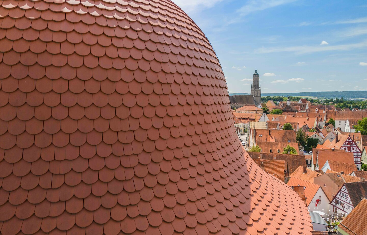 ERLUS Plain tile Round cut - Natural red | © Bildcraft 2024 ERLUS Plain tile Round cut - Natural red | © Bildcraft 2024